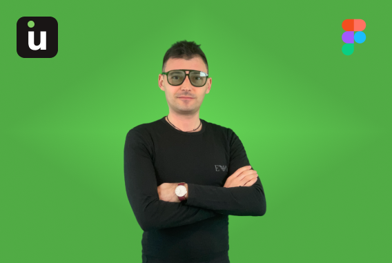 Insegnante che guarda verso lo studente per il corso Figma